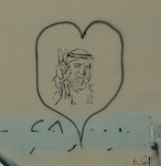 Peace Sign Arab Man in a Heart by Eva the Dragon&nbsp;2012