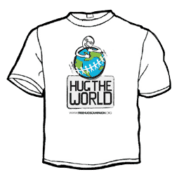 free hugs hug the world tshirt1