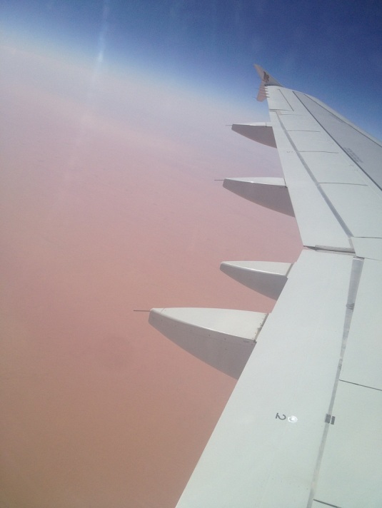 over rub al khali in gulf air jet