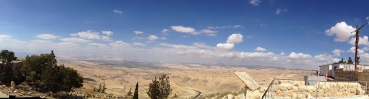 view of holy land from mount nebo jordan by Eva the dragon