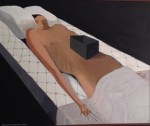 annie kurkdjian #art woman in bed with black box&nbsp;2013
