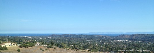 overlooking Santa Barbara and Channel Islands